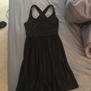 Susana Monaco cross-back black dress